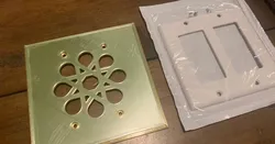2 Gang Outlet Vent Cover (blank version included)
