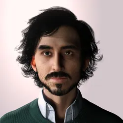 Dev Patel Character Low-poly
