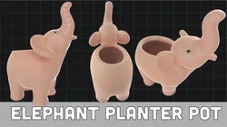 Elephant Planter Pot Cute Decorative Animal Pot