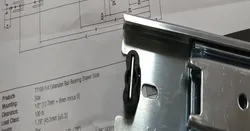 Full extension drawer glide bumper