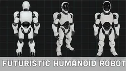 Futuristic Humanoid Robot Model Sci-Fi Android Character