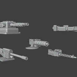 Gaslands Machinegun Twelve Set