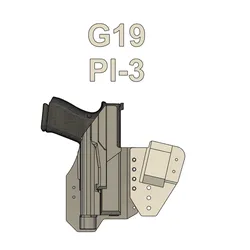 Glock 19 PL-3 Sidecar Holster Mold
