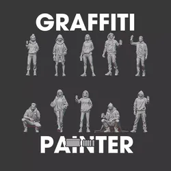 Graffiti Painter Figure