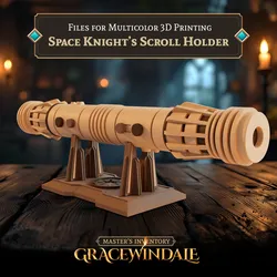 Knights Scroll Holder 3D Print Model in Game Accessories 586801