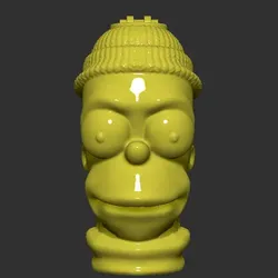 LIGHTER COVER CLIPPER HOMER SIMPSON LIGTHER COVER .COVER TO PERSONALIZE YOUR LIGHTER -CLIPPER- FILES HIGH DEFINITION 3D-PRINTING