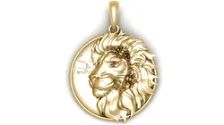 Lion pendant 3D Print Model in Pendants 586905