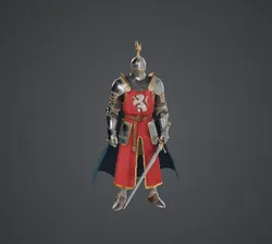 Medieval Knight Warrior - Highly Detailed Armored Knight for Tabletop & Display