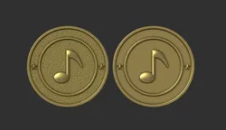 Musical Notes 3D Print Model in Signs and Logos 587209