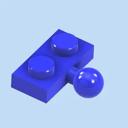 Plate 1x2 with ball