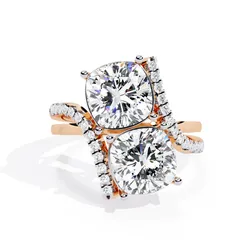 Printable 3D jewelry model of Solitaire Lady Ring with Diamond