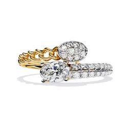 Printable 3D jewelry model of Solitaire Lady Ring with Diamond