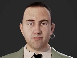 Realistic Head Hiko PBR Renderable