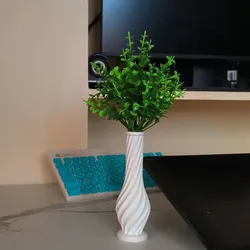 Spiral Flower Vase – Modern Decorative 3D Printable Vase