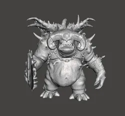 VANGUARD DEMON MINIATURE MODEL FOR FANTASY GAMES RPG DND 3D Print Model in Monsters & Creatures 587717
