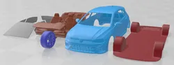 Volkswagen Golf 8 R 2022 Printable Car 3D Print Model in Automotive 586570