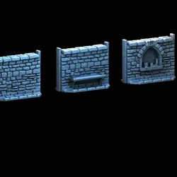 Wall Set III - Medieval Town Set