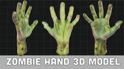 Zombie Hand Realistic Severed Monster Hand for Halloween