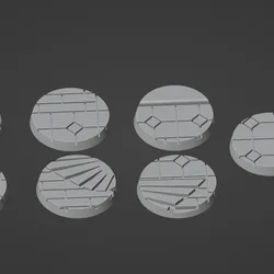 25mm round polished imperial tiled floor bases