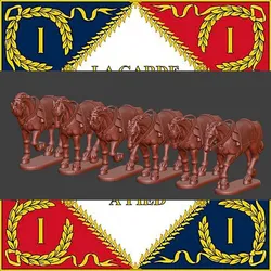 28mm Napoleonic French horses for mounted colonnels