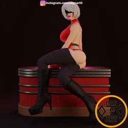 2B (Nier: Automata) - Pin-up Style Figure
