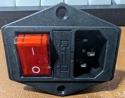AC Power Socket-Fuse-Switch Flanged Combo (AC-14-F16A)