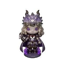 Amethyst Dragon Staff Enchantress – Mystic Fantasy Female Mage 3D Model