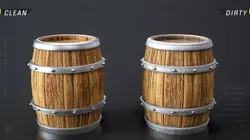 Barrel 01 - Riveted Oak Wine Barrel