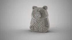Bear Totem 3D Print Model in Necklaces 641500