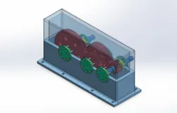Compact 3-Stage Spur Gear Transmission System