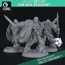 Crimson Vigilants Blademasters - Hell's Crusade - Cyber Forge Miniatures May 2026