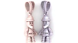Cute Santa Claus Character Pendant Festive Charm 3D Printable 3D Print Model in Pendants 628409