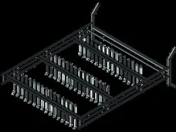DISPLAY MATERIAL HANGING RACK