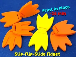 Duck Feet Slider + Flip Fidget (~26 min print) - Free 3D Print Model