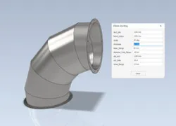 Elbow ducting iLogic