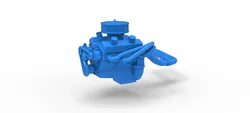 Engine of Vintage Dirt late model Race car Scale 125 3D Print Model in Vehicle 641859