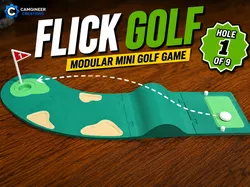 Flick Golf – Modular Mini Golf Game | Hole 1 of 9 - Free 3D Print Model