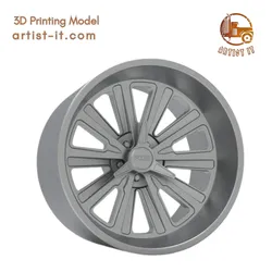 FOOSE ASCOT CONCAVE WHEEL 3D PRINT MODEL 3D Print Model in Automotive 628269