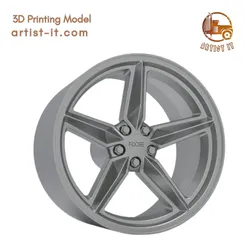 FOOSE CF8 WHEEL 3D PRINT MODEL 3D Print Model in Automotive 628273