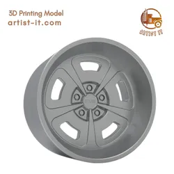 FOOSE CORONET 6 WHEEL 3D PRINT MODEL 3D Print Model in Automotive 628275