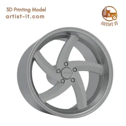 FOOSE CRANK WHEEL 3D PRINT MODEL 3D Print Model in Automotive 628277