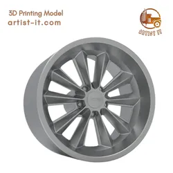 FOOSE DEUCE WHEEL 3D PRINT MODEL 3D Print Model in Automotive 628278