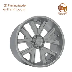 FOOSE FISHTAIL WHEEL 3D PRINT MODEL 3D Print Model in Automotive 628280