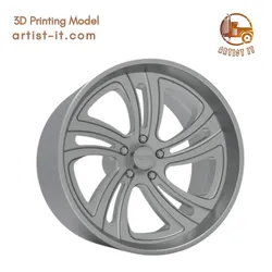 FOOSE TWIZZ v2 WHEEL 3D PRINT MODEL 3D Print Model in Automotive 628299
