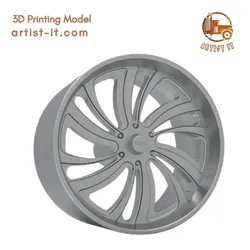 FOOSE TWIZZ WHEEL 3D PRINT MODEL 3D Print Model in Automotive 628298