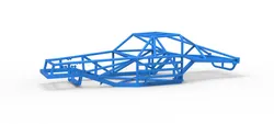 Frame of Vintage Dirt late model Race car Scale 1 to 25 3D Print Model in Vehicle 641856