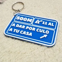 Freeway Exit Key Ring: A DAR POR CULO TO YOUR HOME!