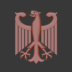 Germany emblem (coat of arms) 3d relief .stl file