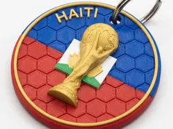 Haiti World Keychain - Free 3D Print Model