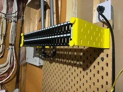 Ikea Skadis Network Keystone/Patch Panel Mount - Free 3D Print Model